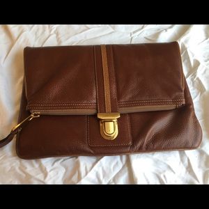 Lenny e Cia Extra Large Leather Clutch NWT